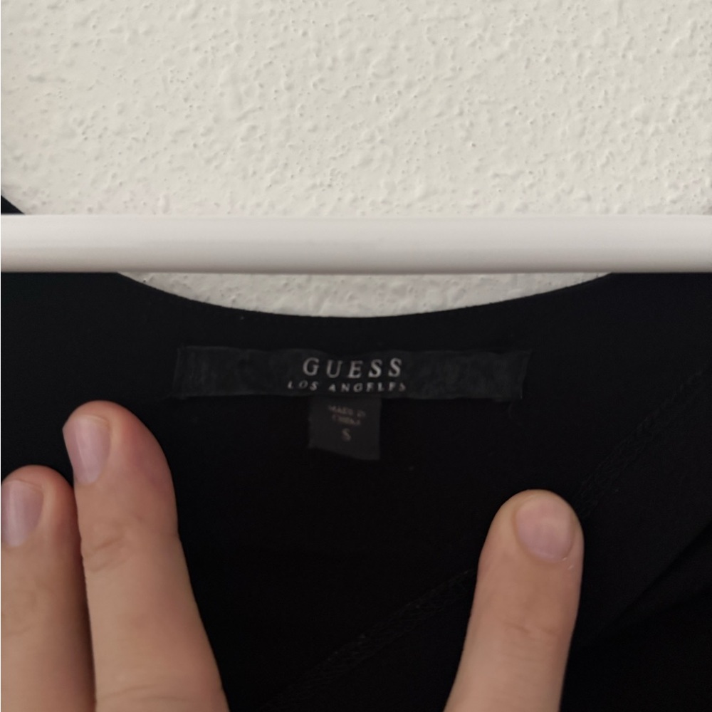 Guess Black Long Sleeve Dress